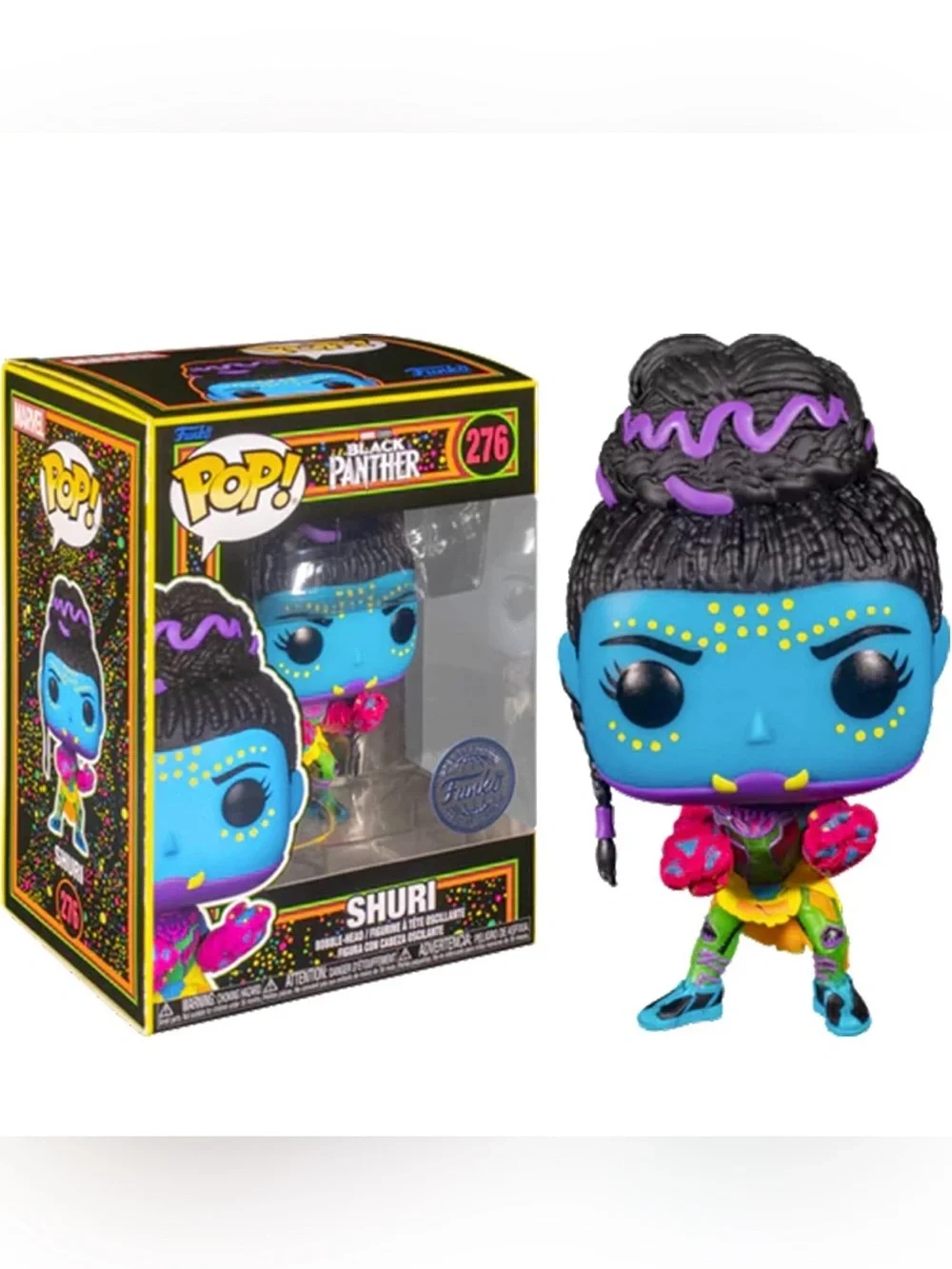 Funko Pop Black Panther Shuri #276 Blacklight Target Exclusive Vinyl Figure